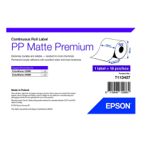 Epson 7113427 PP matte premium linerless label 76 mm x 29 m (origineel) 083692