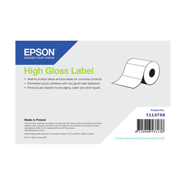 Epson 7113758 high gloss label 102 x 51 mm (origineel) 084274 - 1