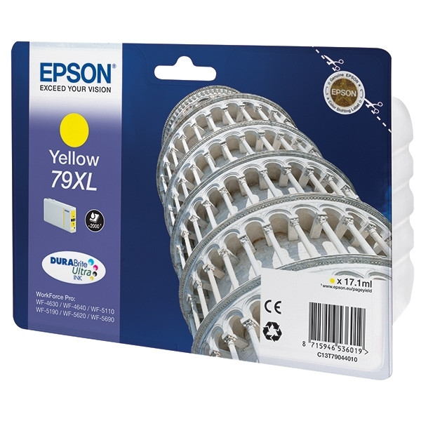 Epson 79XL (T7904) inktcartridge geel hoge capaciteit (origineel) C13T79044010 902631 - 1