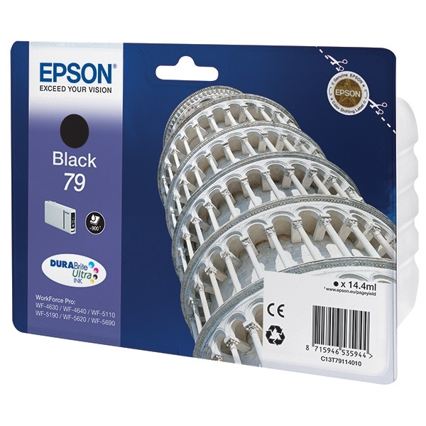 Epson 79 (T7911) inktcartridge zwart (origineel) C13T79114010 026644 - 1