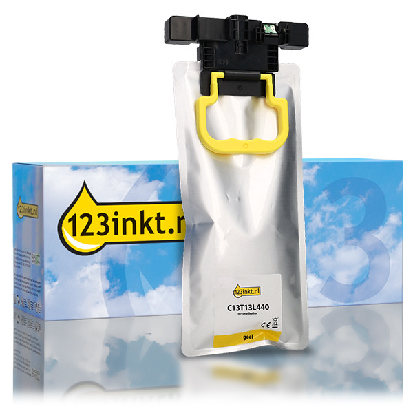 Epson C13T13L440 inktcartridge geel (123inkt huismerk) 083777 - 1