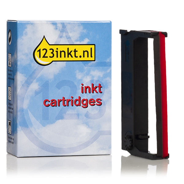 Epson ERC-23B/R inktlint zwart rood (123inkt huismerk) ERC23BRC 080179 - 1