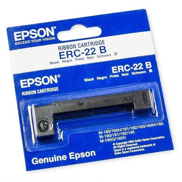 Epson ERC22B inktlint zwart hoge capaciteit (origineel) C43S015358 080206 - 1