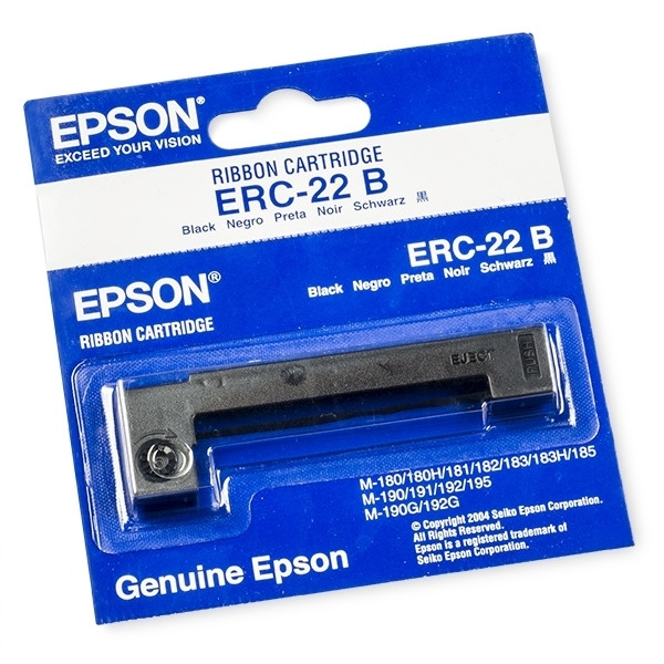 Epson ERC22B inktlint zwart hoge capaciteit (origineel) 080206 - 1