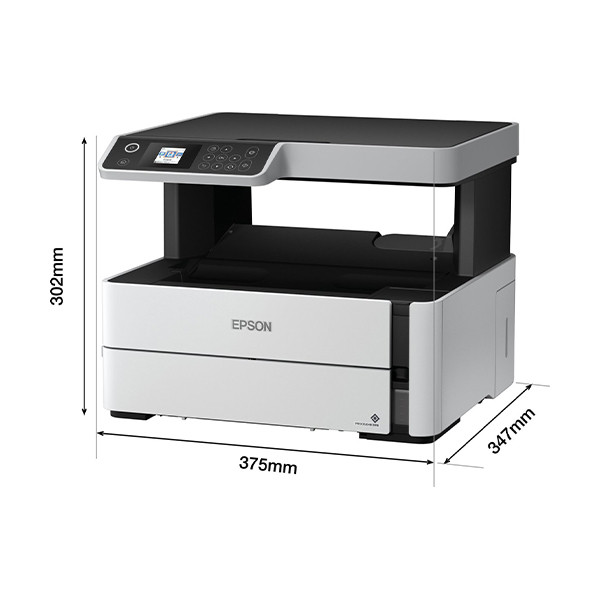Epson EcoTank ET-M2170 all-in-one A4 inkjetprinter zwart-wit met wifi (3 in 1) C11CH43401 C11CH43402 831672 - 5