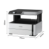 Epson EcoTank ET-M2170 all-in-one A4 inkjetprinter zwart-wit met wifi (3 in 1) C11CH43401 C11CH43402 831672 - 5