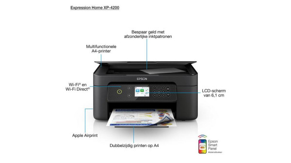 Epson Expression Home XP-4200 all-in-one A4 inkjetprinter met wifi (3 in 1) C11CK65403 831877 - 6