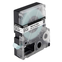 Epson LC-3TBN9 tape zwart op transparant 9 mm (origineel) C53S624403 083014