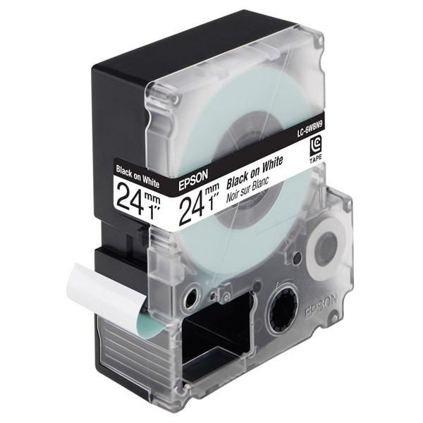 Epson LC-6WBN9 tape zwart op wit 24 mm (origineel) C53S627402 083086 - 1