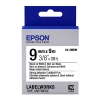 Epson LK-3WBW extra klevende tape zwart op wit 9 mm (origineel)