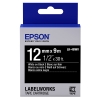 Epson LK-4BWV levendige tape wit op zwart 12 mm (origineel)