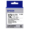 Epson LK-4WBB papier tape zwart op wit 12 mm (origineel)