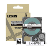 Epson LK-4WBJ matte tape zwart op wit 12 mm (origineel)
