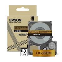 Epson LK-5KBM tape zwart op metallic goud 18 mm (origineel) C53S672093 084440