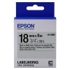 Epson LK-5SBE matte tape zwart op zilver 18 mm (origineel) 083254 - 1
