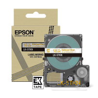 Epson LK-5TKN tape goud op metallic transparant 18 mm (origineel) C53S672097 084448