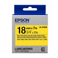 Epson LK-5YBVN tape zwart op geel 18 mm (origineel) C53S655028 084352