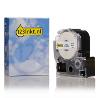 Epson LK-6WBN standard tape zwart op wit 24 mm (123inkt huismerk)