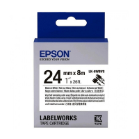 Epson LK-6WBVS kabel tape zwart op wit 24 mm (origineel) C53S656022 084362