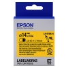 Epson LK-6YBA14 krimpkous zwart op geel 14 mm (origineel)