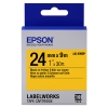 Epson LK-6YBP tape zwart op pastel geel 24 mm (origineel)