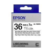 Epson LK-7WBVN tape zwart op wit 36 mm (origineel) C53S657012 084358
