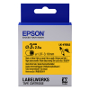 Epson LK-7YBA21 krimpkous zwart op geel 21 mm (origineel)