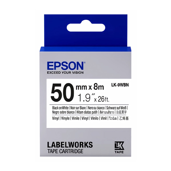 Epson LK-9WBN tape zwart op wit 50 mm (origineel) C53S659001 084304 - 1