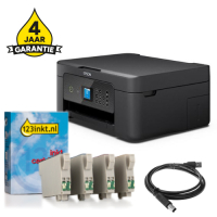 Printer bundel: Epson Expression Home XP-3205 + 604 huismerk cartridge multipack + USB-kabel 2m + 4 jaar garantie 831955