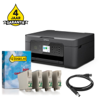 Printer bundel: Epson Expression Home XP-4200 + 604 huismerk cartridge multipack + USB-kabel 2m + 4 jaar garantie 831954