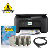 Printer bundel: Epson Expression Home XP-4200 + 604 huismerk cartridge multipack + USB-kabel 2m + 5 jaar garantie 831958