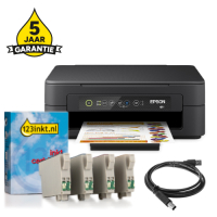 Printer bundel: Epson Expression Home XP 2200 + 604 huismerk cartridge multipack + USB-kabel 2m + 5 jaar garantie 831957