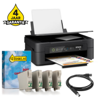 Printer bundel: Epson Expression Home XP 2205 + 604 huismerk cartridge multipack + USB-kabel 2m + 4 jaar garantie 831952