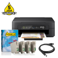 Printer bundel: Epson Expression Home XP 2205 + 604 huismerk cartridge multipack + USB-kabel 2m + 5 jaar garantie 831956