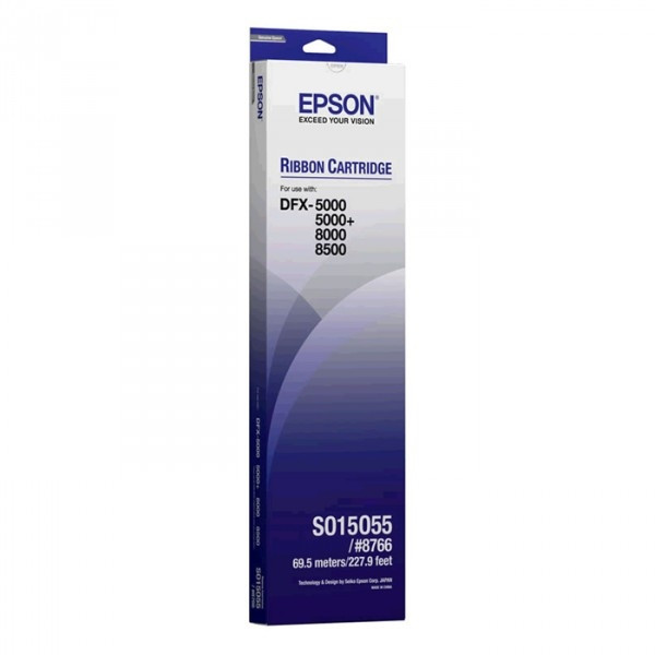 Epson S015055 (#8766) inktlint zwart (origineel) C13S015055 080040 - 1