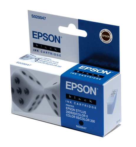 Epson S020047 inktcartridge zwart (origineel) C13S02004740 020090 - 1