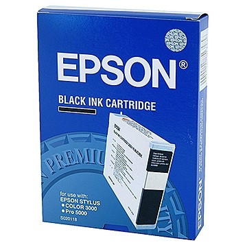 Epson S020118 inktcartridge zwart (origineel) C13S020118 020282 - 1