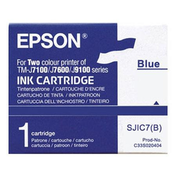 Epson S020404 (SJIC7B) inktcartridge blauw (origineel) C33S020404 080212 - 1