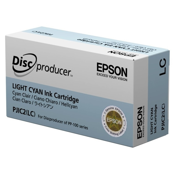 Epson S020448 inktcartridge licht cyaan PJIC2(LC) (origineel) C13S020448 026380 - 1