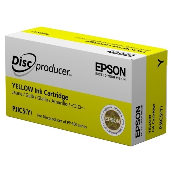 Epson S020451 inktcartridge geel PJIC5(Y) (origineel) C13S020451 026378 - 1