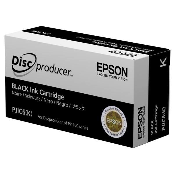 Epson S020452 inktcartridge zwart PJIC6(K) (origineel) C13S020452 026372 - 1