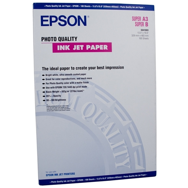 Epson S041069 photo quality inkjet paper 104 grams A3+ (100 vel) C13S041069 150330 - 1