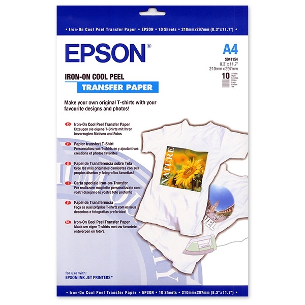 Epson S041154 iron-on-transfer paper (inhoud 10 vel) C13S041154 064646 - 1