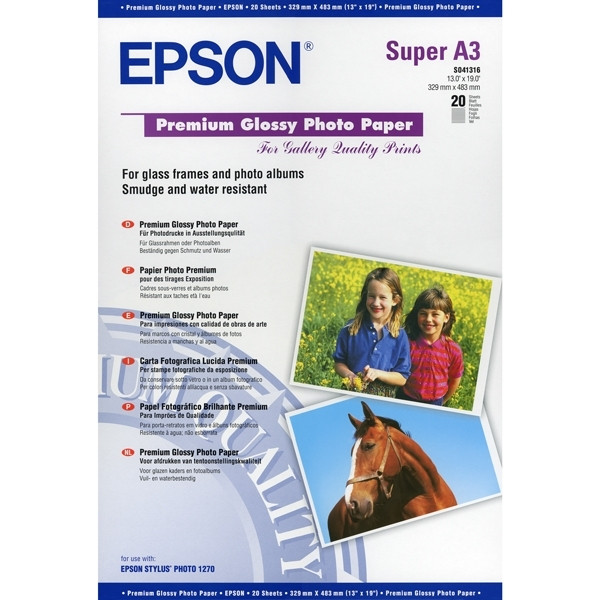 Epson S041316 premium glossy photo paper 250 grams A3+ (20 vel) C13S041316 150324 - 1