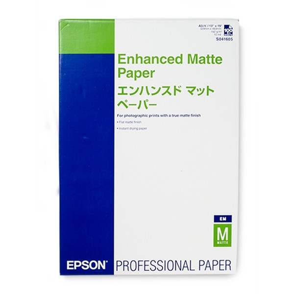Epson S041719 enhanced matt photo paper 192 grams A3+ (100 vel) C13S041719 150332 - 1