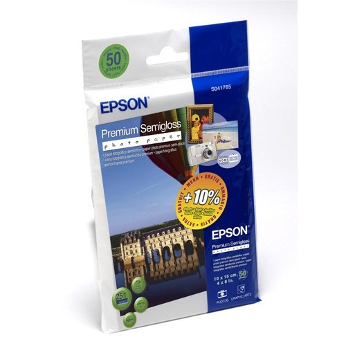 Epson S041765 premium semigloss photo paper 251 grams 10 x 15 cm (50 vel) C13S041765 064690 - 1