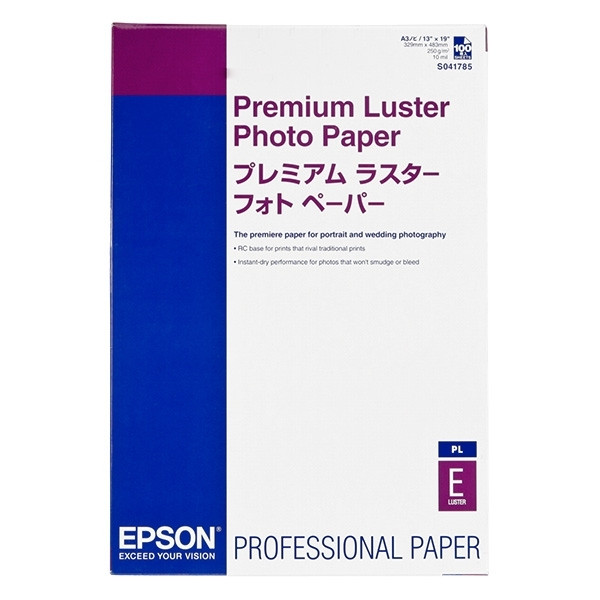 Epson S041785 premium luster photo paper 260 grams A3+ (100 vel) C13S041785 150336 - 1