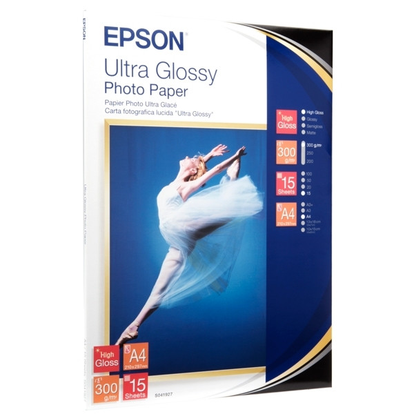 Epson S041927 ultra glossy photo paper 300 grams A4 (15 vel) 906772 - 1