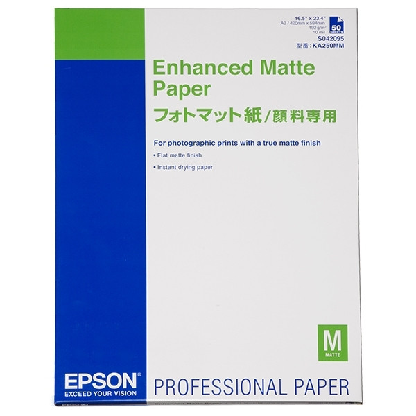 Epson S042095 Enhanced Matte Paper 192 grams A2 (50 vel) C13S042095 153077 - 1