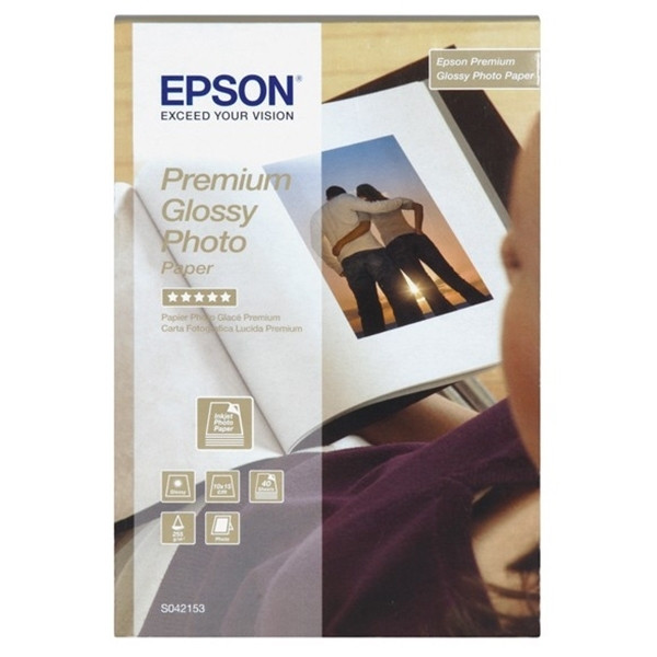 Epson S042153 premium glossy photo paper 255 grams 10 x 15 cm (40 vel) 906773 - 1